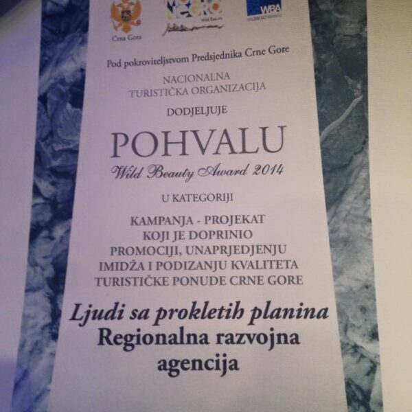 RRA dobila Wild Beauty pohvalu za film Ljudi sa Prokletih planina
