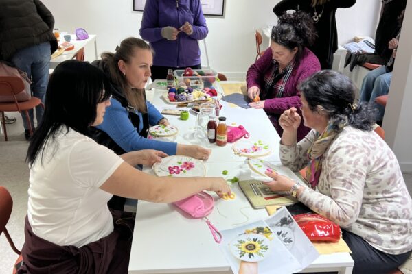 Traditional Embroidery Workshops Held within the Danube Crafts Project